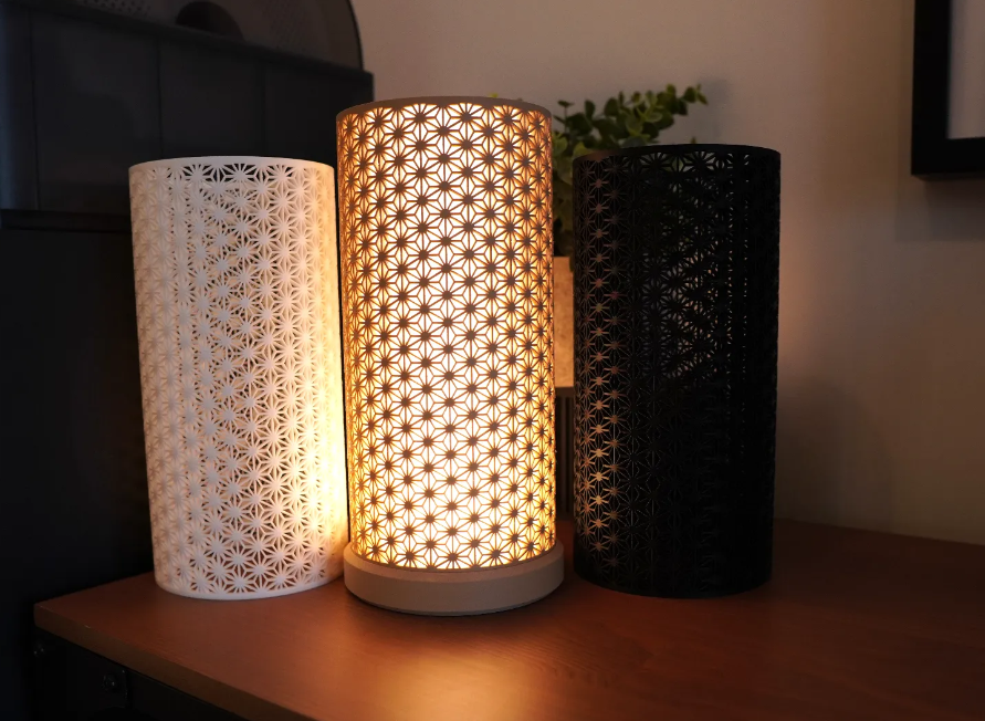 Japanese Kumiko Lamp — 3D printed by Moon Studio 3D